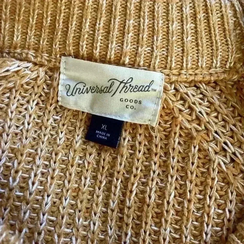 Universal Thread Mustard Ribbed Knit Sweater Long… - image 5